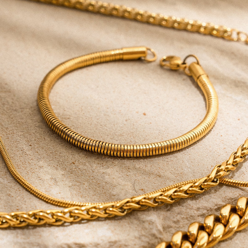 Snake Bracelet (Gold) 4MM